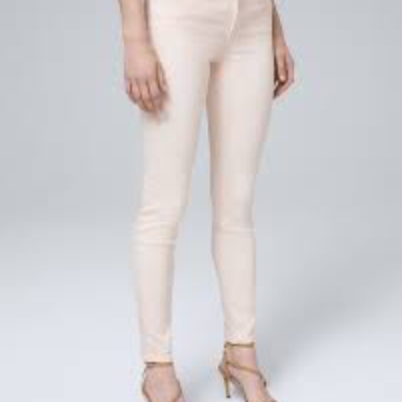 White House Black Market Denim - HP💝WHBM Peach skinny jeans size 4
